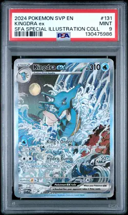 2024 POKEMON SVP EN-SV BLACK STAR PROMO #131 KINGDRA EX PSA 9 - Image 1