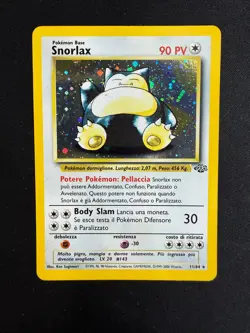 Pokemon Snorlax 11/64 Jungle Rara Holo Unlimited Wizard ITA Carte Vintage - Image 1