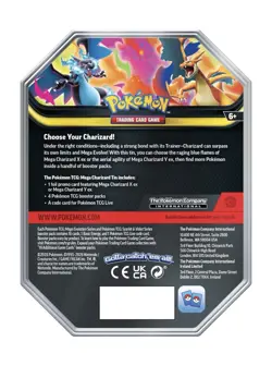Pokemon TCG: Mega Charizard Tin - Mega Charizard X ex -4 boosters & 1 foil promo - Image 5