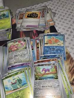TCG Pokemon 151 Bulk Lot. 300+ C/U, 220+ R.Holos, 80+ Holos. Holo Energies Swirl - Image 5