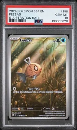 Pokemon Feebas Pokemon Ssp En-Surging Sparks 198 NM PSA 10 - Image 1