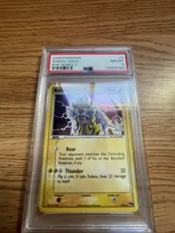2006 Pokemon Raikou Holo 3/17 Pop Series 2 . PSA 8 - Image 2