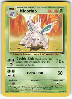 Nidorino Legendary Collection Uncommon Pokemon Moderately played - Image 1