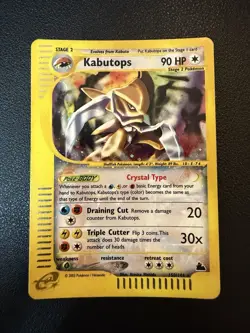 Kabutops 150/144 Skyridge Crystal Type Holo Secret Rare Pokemon TCG 2003 (LP) - Image 1