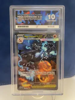 Pokemon Mega Charizard X ex 125/094 Phantasmal Flames Perfect ACE GEM MINT 10 - Image 4