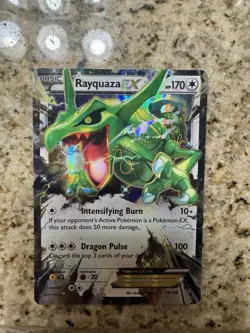 Pokemon Rayquaza EX Ultra Rare Holo 75/108 Roaring Skies 170 HP 100 Attack - Image 1