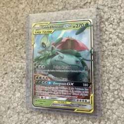 NMT Pokemon Celebi & Venusaur GX 1/181 SM-Team Up Ultra Rare Holo TAG TEAM - Image 2