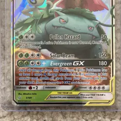 NMT Pokemon Celebi & Venusaur GX 1/181 SM-Team Up Ultra Rare Holo TAG TEAM - Image 5