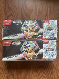 Pokemon Prismatic Evolutions Surprise Box/Booster Sam's Club Bundle (Lot Of 2) - Image 1