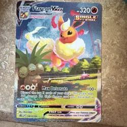 Pokemon Flareon VMAX SWSH180 SWSH Promo Single Strike Holo Black Star - Image 1