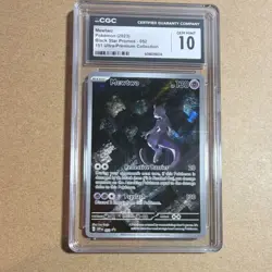 Pokemon Mewtwo 052 Sv: Scarlet & Violet Promo Holo CGC 10 - Image 1