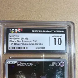 Pokemon Mewtwo 052 Sv: Scarlet & Violet Promo Holo CGC 10 - Image 2