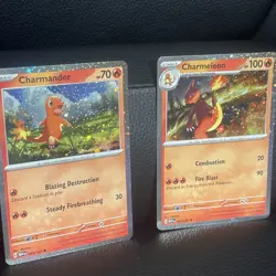 Pokemon TCG Charmeleon 005/165 Charmander 004/165 Cosmos Holo Promo SET - NM - Image 1