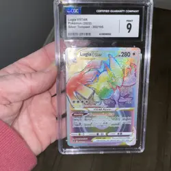 Pokemon Lugia VSTAR Secret Rainbow Rare Silver Tempest 202/195 CGC 9 GEM MINT - Image 1