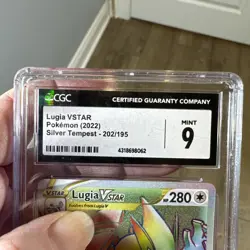 Pokemon Lugia VSTAR Secret Rainbow Rare Silver Tempest 202/195 CGC 9 GEM MINT - Image 3