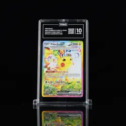 Pokemon 2024 Pikachu ex 238/191 SIR Surging Sparks GEM MINT TAG 10 - Image 1