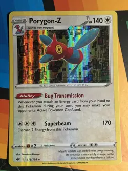 PORYGON-Z 118/198 CHILLING REIGN POKEMON (HOLO RARE NM) - Image 1