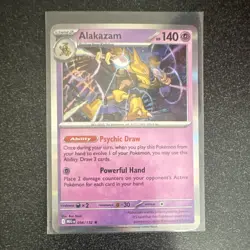 Pokemon TCG Phantasmal Flames Mega Evolution Alakazam Lot 2 Booster Packs - Image 4