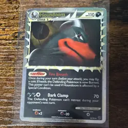 Pokemon Houndoom Prime Ultra Rare Holo Undaunted 82/90 Stage 1 2010 HP110 - Image 1