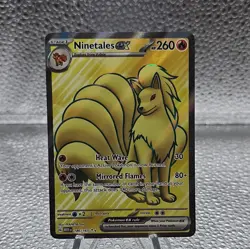 Pokemon TCG Ninetales EX 186/165 Full Art Ultra Rare Scarlet & Violet 151 - Image 1