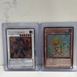 Yu-Gi-Oh! Goyo Guardian TDGS Ultimate Rare NM + Dandylion Ultimate NM - Image 1