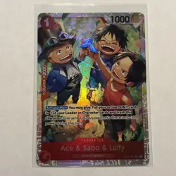 Ace & Sabo & Luffy OP13-007 - One Piece TCG English - SR Foil NM Near-Mint - Image 1
