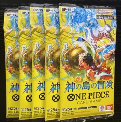 One Piece TCG OP15 Adventure On Kami’s Island x5 Booster Pack Lot US SELLER!! - Image 1