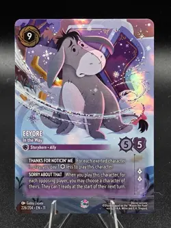 Disney Lorcana - Winterspell: Eeyore - In the Way (Enchanted) 226/204 - Image 1