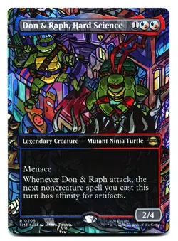 Don & Raph, Hard Science (Borderless) #205 Teenage Mutant Ninja Turtles Foil - Image 1