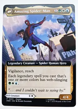 The Amazing Spider-Man Peter Parker NYCC 2025 Magic The Gathering Promo Card MTG - Image 1