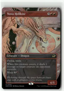 Nova Hellkite Borderless FOIL Edge of Eternities MTG NM - Image 1