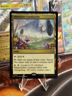 MTG Abundant Countryside, NM-Mint, English Commander: Lorwyn Eclipsed - Image 1