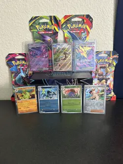 Pokemon TCG Phantasmal Flames Mega Evolution Wooper Manectric Lot 7 Cards - Image 1
