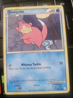 Pokemon TCG Slowpoke 81/123 Heartgold & Soulsilver Regular LP - Image 1