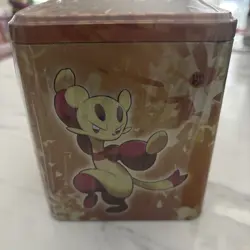 Pokemon TCG - Stacking Tin - Gold - Sealed - 2022 - 3 Boosters & Coin - Image 2