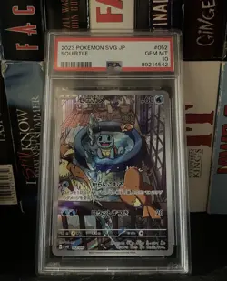 Pokemon Squirtle Card TCG AR PROMO 052/049 Japanese 2023 PSA GEM 10 - Image 3