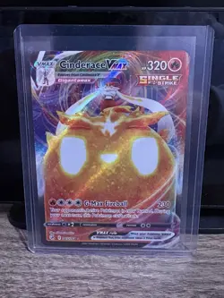 Pokemon TCG Cinderace VMAX Fusion Strike Holo Ultra Rare - Image 2
