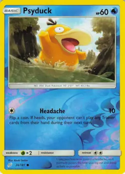 Psyduck - Reverse Holo - 26/181 Team Up - Pokemon TCG - 2019 - Image 1
