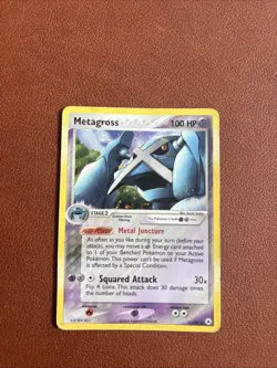 2004 POKEMON EX HIDDEN LEGENDS 11 METAGROSS-HOLO - Image 1
