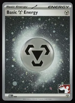 Pokemon Basic Metal Energy - (Cosmos Holo) 008 MEE Prize Pack Series 8 - NM - Image 1