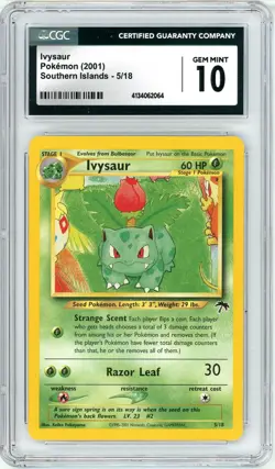 Pokemon Ivysaur #5 Southern Islands CGC 10 Gem Mint - Image 1