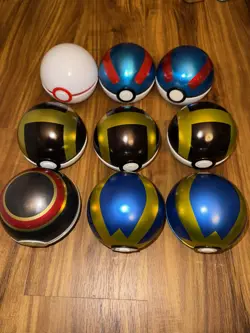 Lot Of 9 Pokeball Tins Empty - Image 1