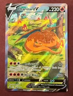 Pokemon Sword Shield Charizard V SWSH260 Black Star Promo Ultra Premium UPC + - Image 1
