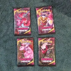 Pokemon Unified Minds Booster Pack 4x Mewtwo Mew Darkrai Umbreon Deoxys English - Image 1