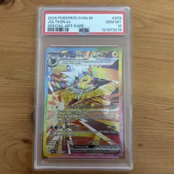 Pokemon Jolteon ex Terastal Festival INDONESIAN SAR #209 PSA 10 Gem Mint - Image 1