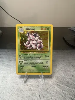 Pokemon Nidoking Holo Rare TCG Card 11/102 Base Set - Image 1