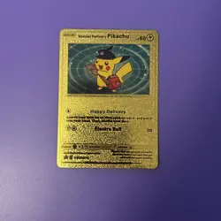 Pokemon TCG Pikachu SWSH074 Gold Foil Special Delivery - Image 1