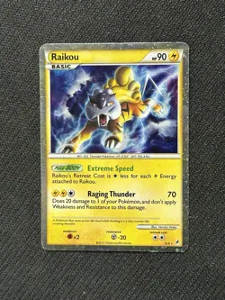 Raikou (Shiny) SL9 Call Of Legends Secret Rare Holo Pokemon Card - Image 1