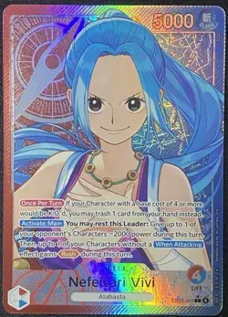 One Piece TCG - Nefeltari Vivi EB03-001 (Alt Art Leader) - Heroines Ed - English - Image 1