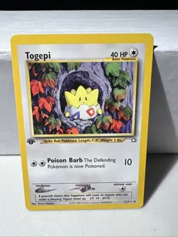 Pokemon TCG: Togepi 51/111 - Neo Genesis 1st Edition LP - Image 1